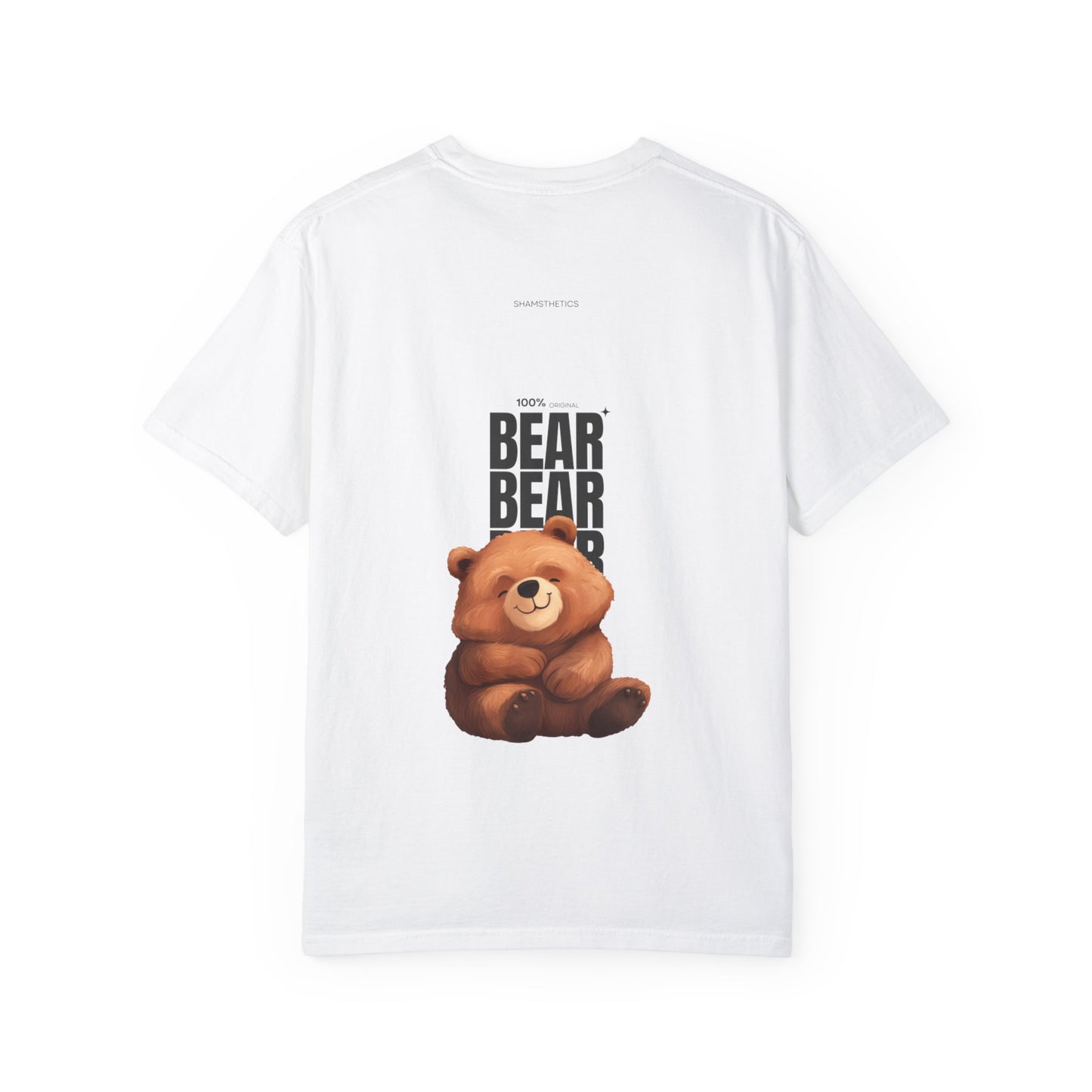 Unisex Bear-Themed Garment-Dyed T-shirt - "Hug Deals: Bear Hugs Inside"